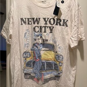 Hollister White New York City Graphic Tee